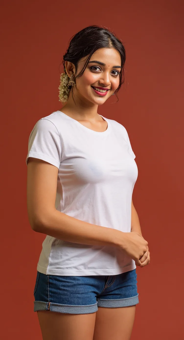 Our AI model wearing the selected look